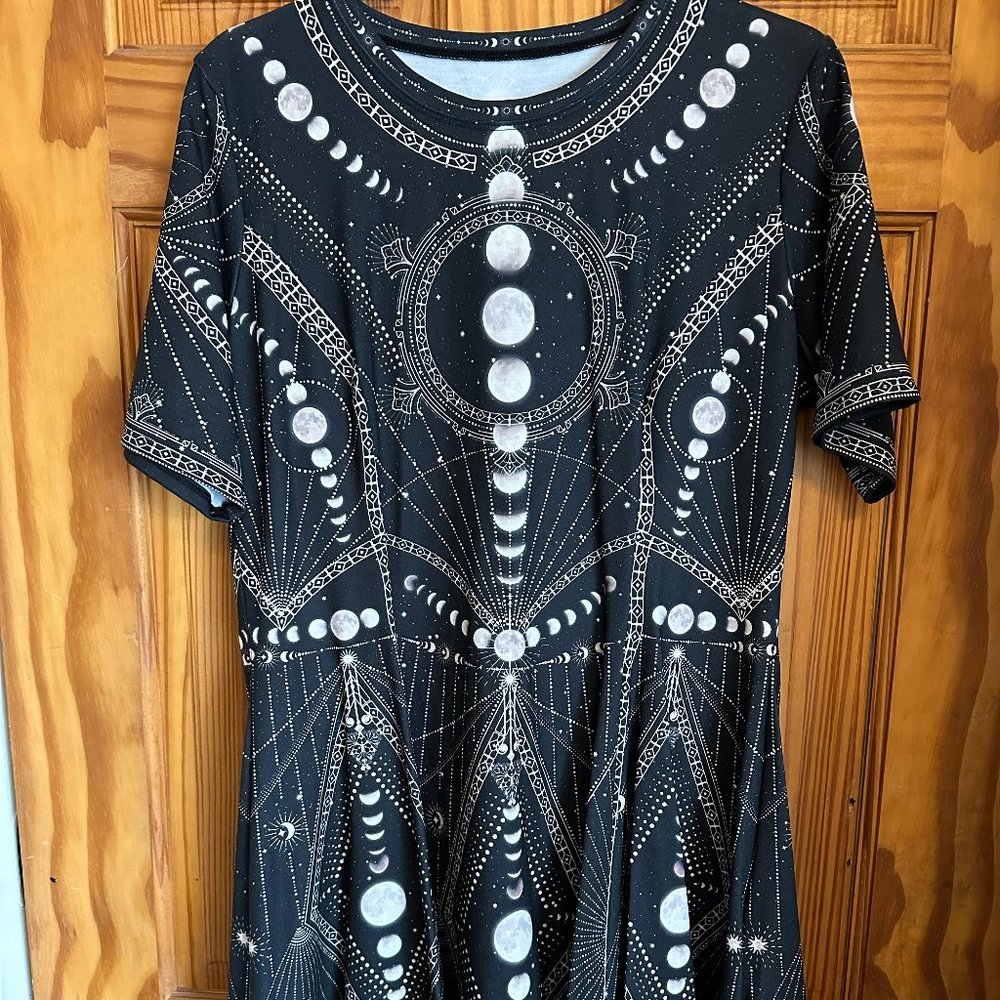 BlackMilk Moon Phases Evil Tee Dress